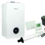 Image of boiler and flue pack